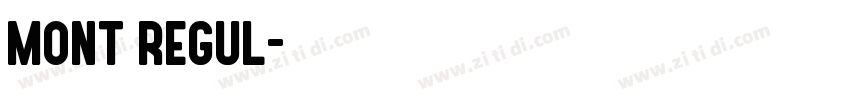 mont regul字体转换 mont regul字体转换
